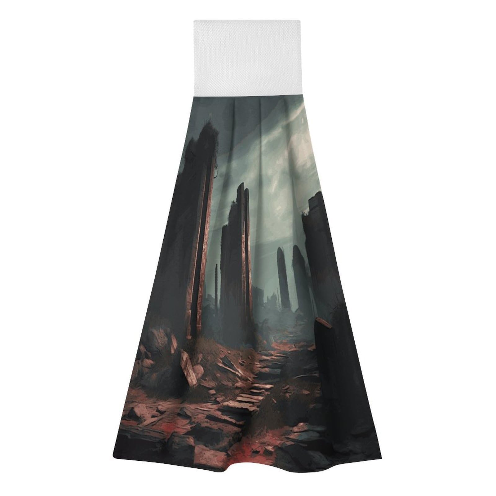 Khauerbc Style Ruins Hand Towel For Quick Drying & Absorbent,Kitchen Towels Polyester,11.9 * 11.6 In,Yoga Towel For Bathroom,Kitchen,Gym,Shower,Hotel,And Spa
