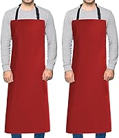 Vista 7 de Homsolver Waterproof Rubber Vinyl Apron for Unisex Adult, Adjustable, Lightweight, Chemical Resistant Extra Long Work Apron