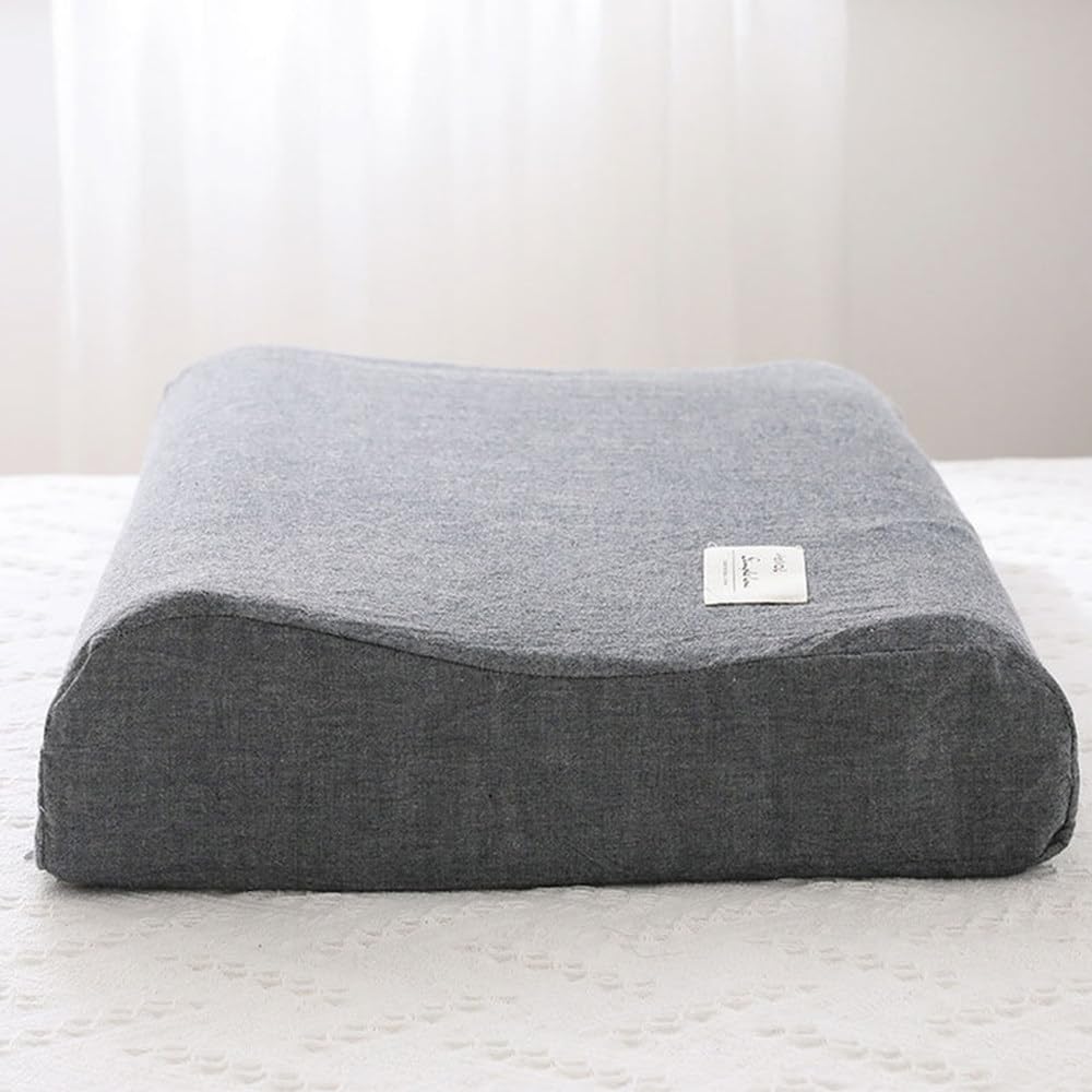 Funda de Almohada de látex de algodón Estampada, Funda de Almohada de Espuma viscoelástica para Dormir en el Dormitorio, Funda Protectora de Almohada Lavable, 50 x 30 cm/60 x 40 cm, G, 40 x 60 cm