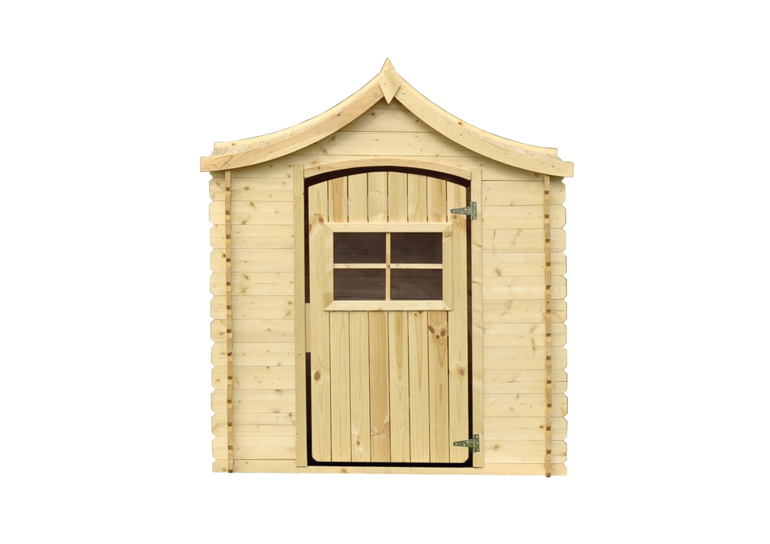 Casa de Madera para niños Exterior TIMBELA M550-1 112x146x152 cm 1,1m2