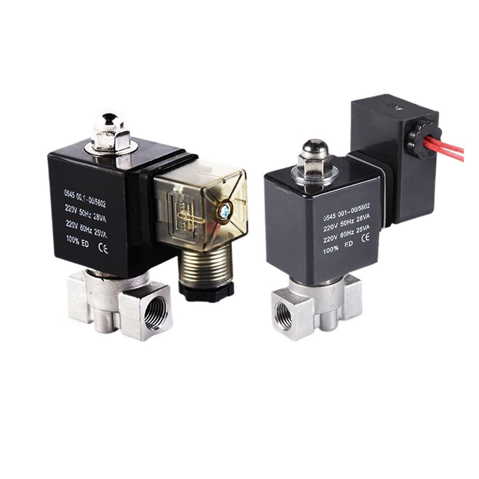 Elettrovalvola, Elettrovalvola a solenoide in acciaio inossidabile con acido olio 1/8 "1/4" 3/8 "16 bar normalmente chiusa 220 12v 24v for motore Vombustion(C,L_24_SAVING ENERGY COIL)