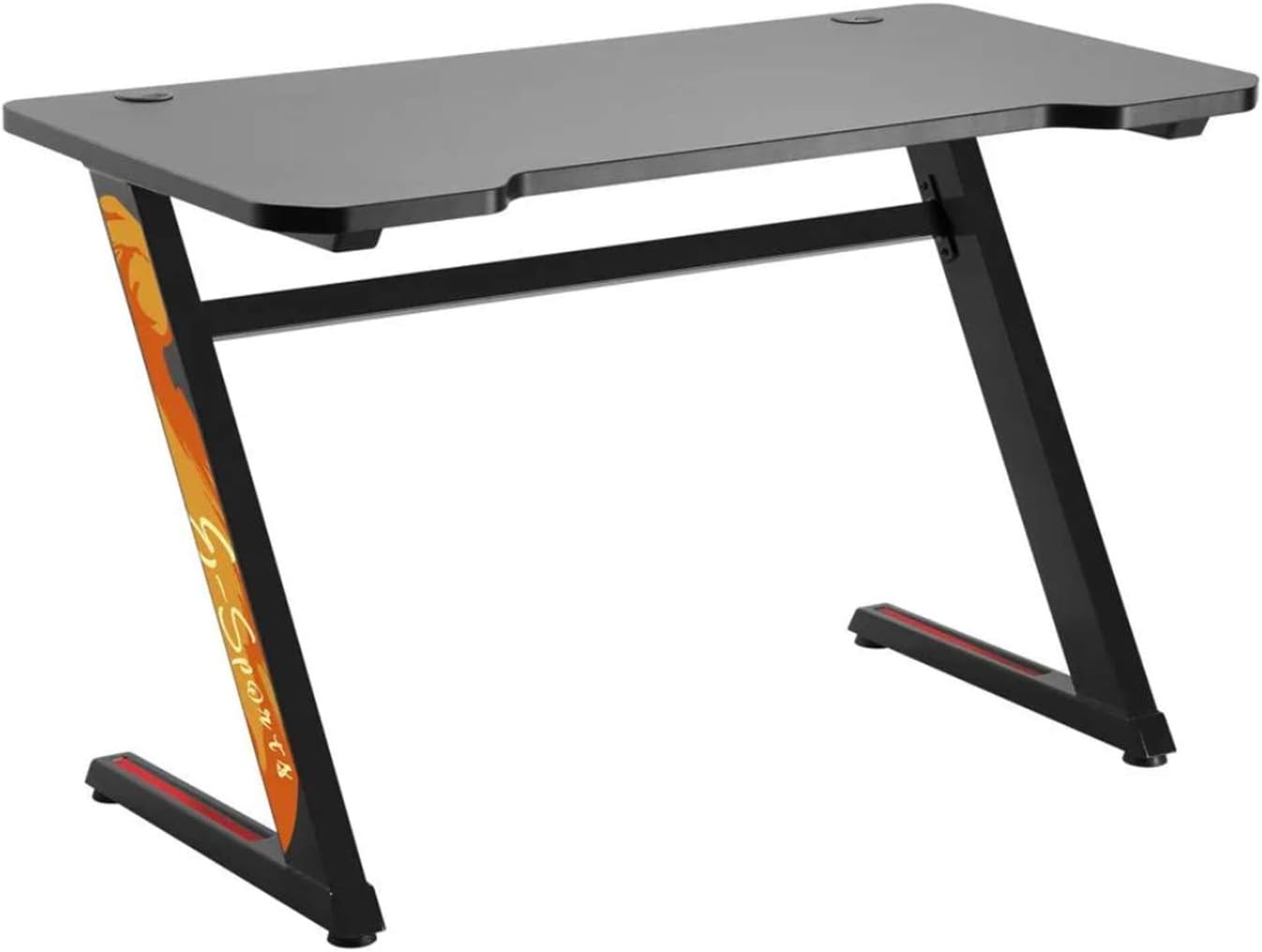RS120 Computer Table Gaming Ergonomic Desk With Cable Management System Non-Slip Table Feet 120 x 60 cm Up To 50kg
