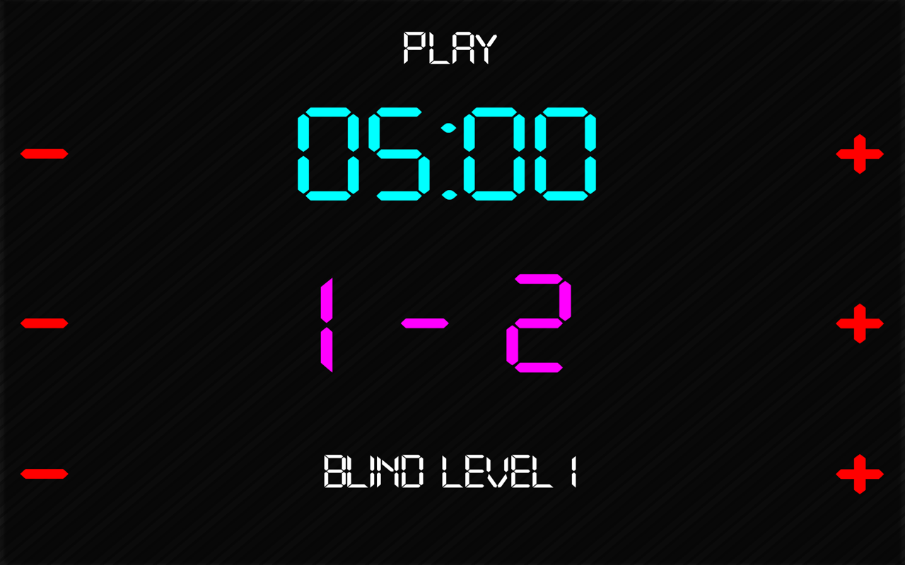 Neo Time. Click Neo Poker Pro Clock Blind Timer-Amazonアプリストアのアプリ