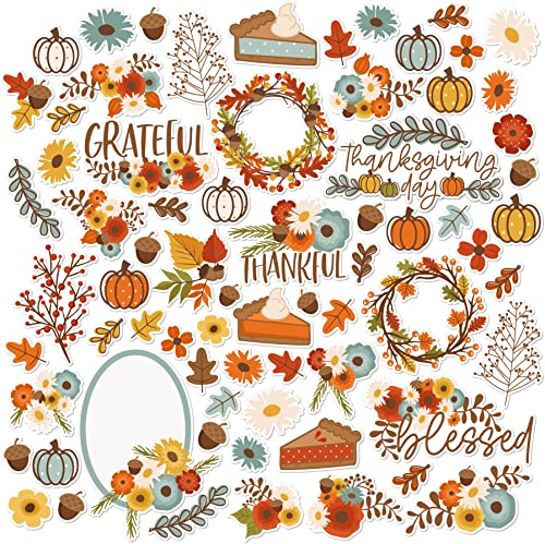 Paper Die Cuts - Give Thanks - Thanksgiving - Over 60 Cardstock Scrapbook Die Cuts - by Miss Kate Cuttables
