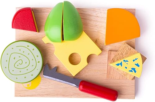 Miniatura 2 de Bigjigs Toys Juego de tablas de quesos - Comida de madera para