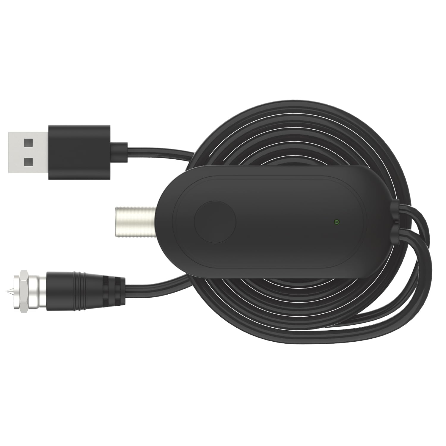 Amplificador de Señal para Antena de TV Interior 2025, Mejora de Recepción Digital con Alta Ganancia, Reduce Ruido y Pixelado, Compatible con Antenas HDTV, Alimentación USB y Fácil Instalación
