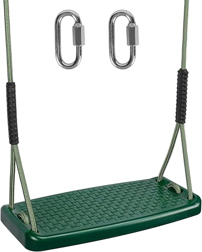 Juego de columpios de plástico de repuesto resistente, columpio colgante antideslizante para árbol con cuerda ajustable, accesorios para asiento de
