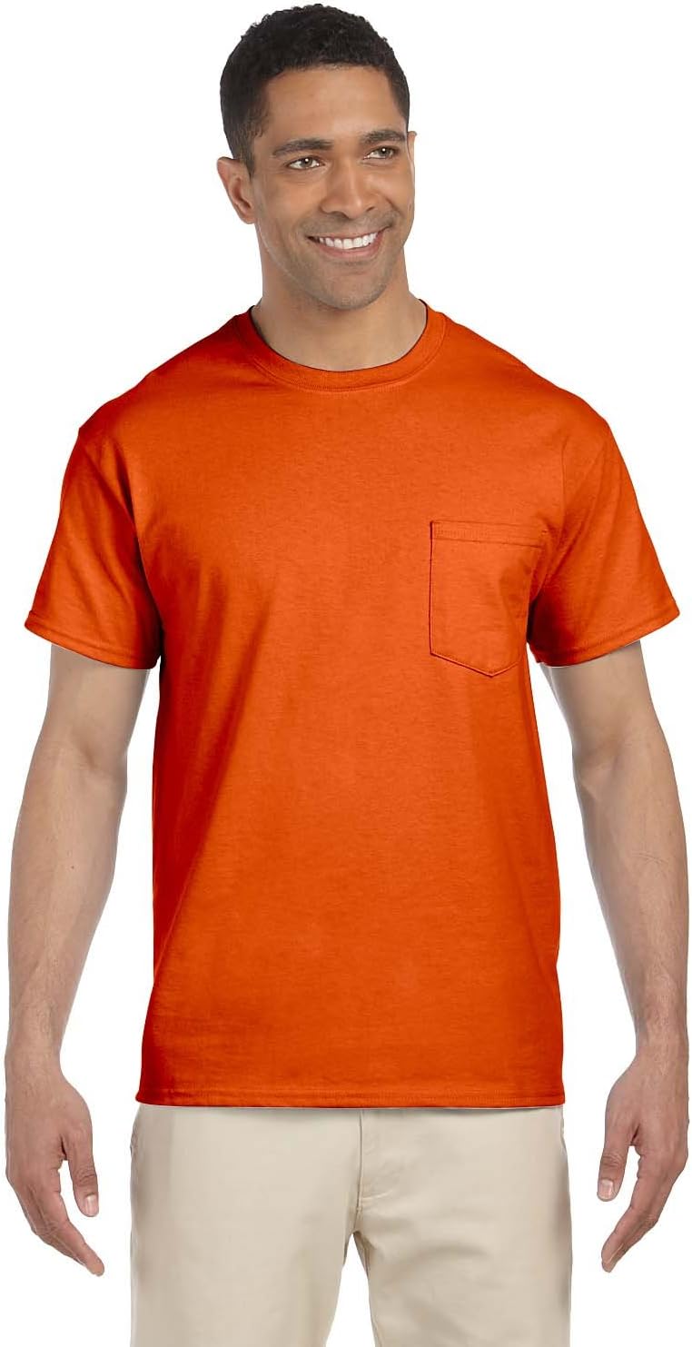 Gildan Mens 2-Pack Workwear Pocket T-Shirt