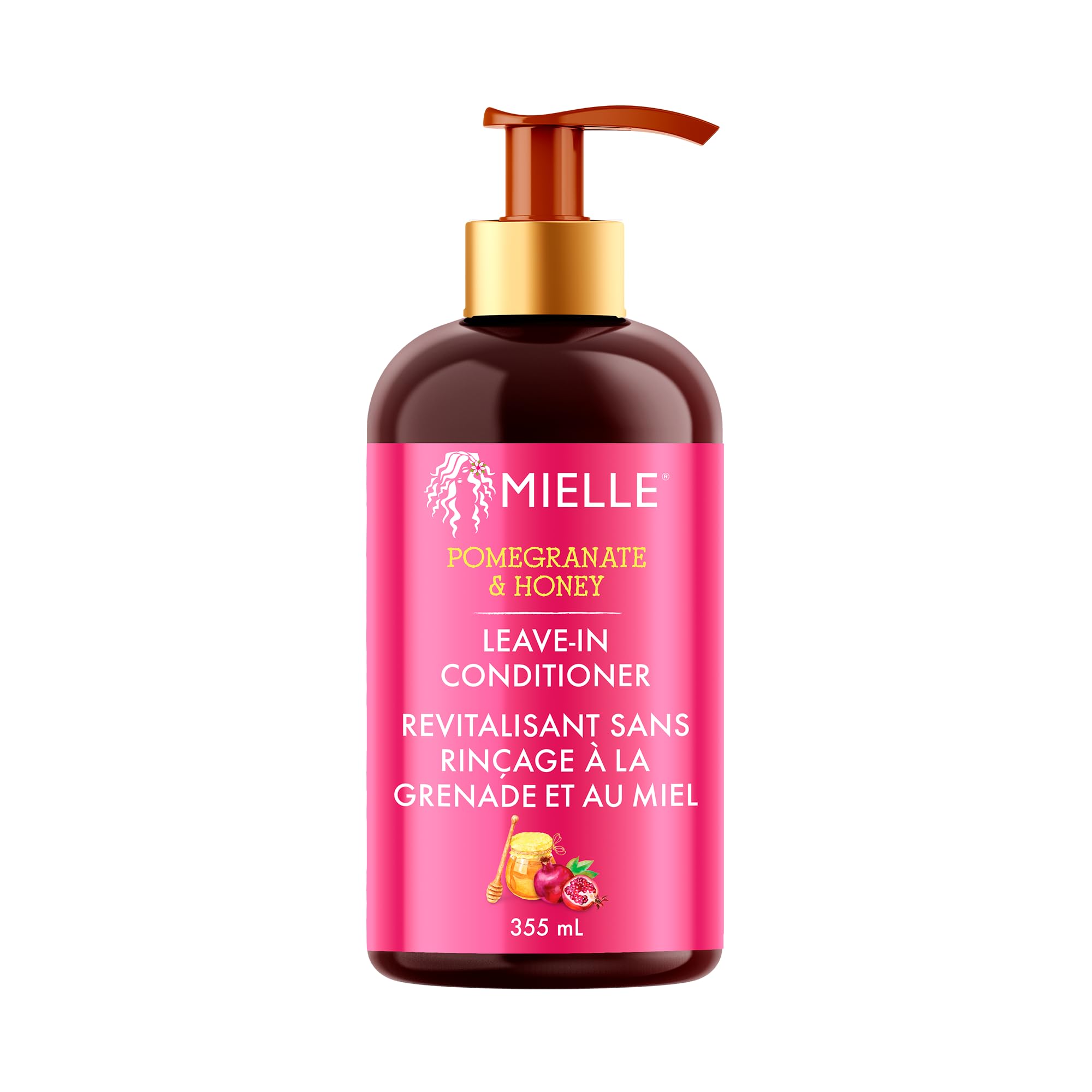 Mielle Pomegranate & Honey Leave In Conditioner for Curly Hair, 355 ml