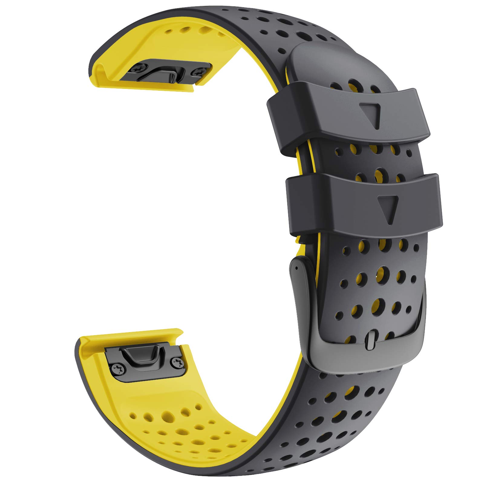 RORFFK 26 22MM Silicone Quick Release Watchband Strap For Garmin Fenix 7 7X Epix Smartwatch Easyfit Wrist Band Fenix 5 5X 6 6X Pro Belt(B,For Epix)