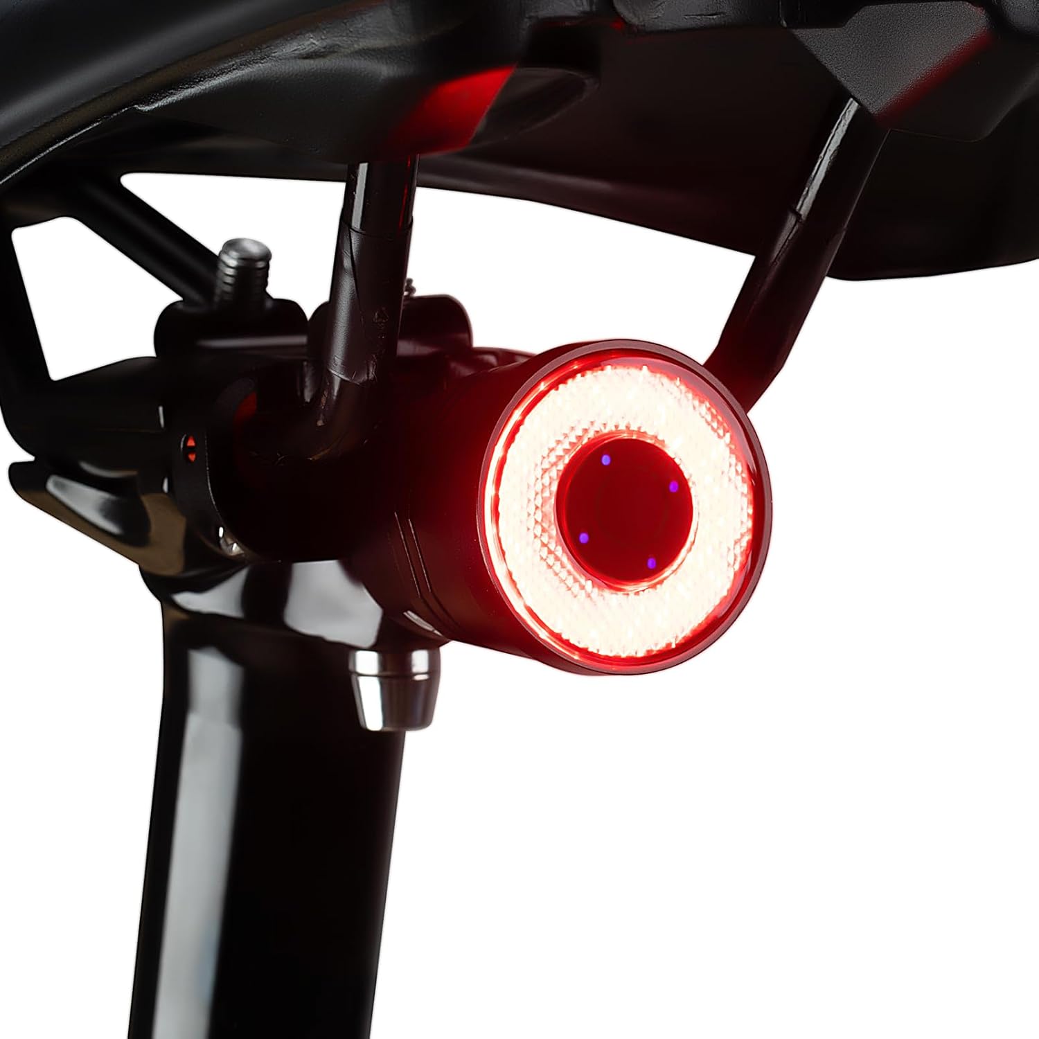 ROCKBROS Luz trasera de bicicleta inteligente con detección de freno, luces traseras de bicicleta para conducción nocturna con IPX6 impermeable,