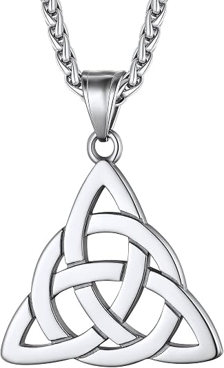 Amazon – Richsteel Triquetra Celtic Knot Pendant Necklace for Men Women Stainless Steel Irish Knot Amulet Jewelry