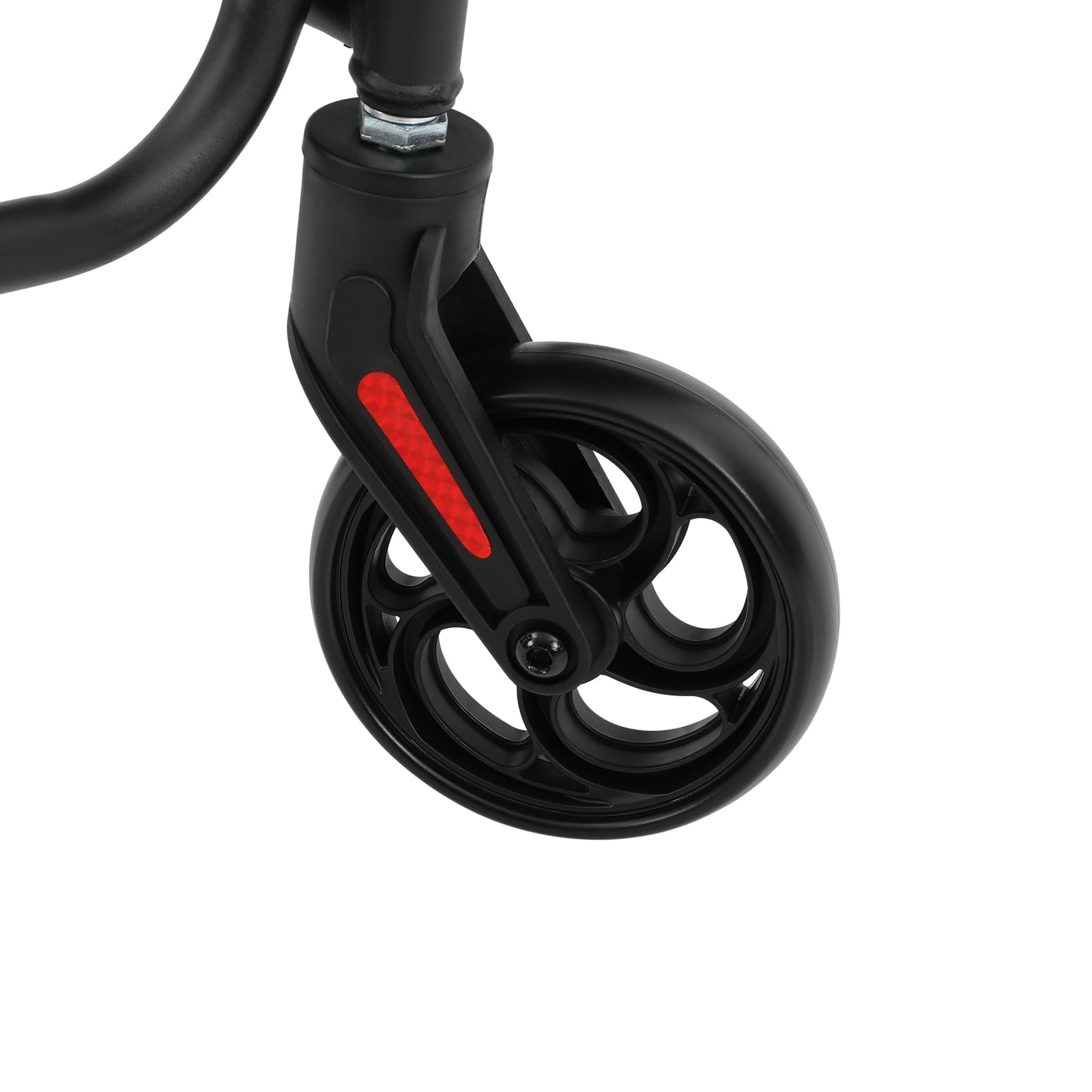 Sedia a rotelle pieghevole leggera in acciaio al carbonio di carico 100 kg, sedia da trasporto medica con schienale reclinabile braccioli 270 °, sedia a rotelle mobilità ridotta da viaggio