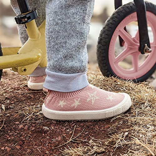 Image of JAN & JUL Slip-on Knit Shoes, Machine Washable and Lightweight Sneakers for Toddler Boys and Girls