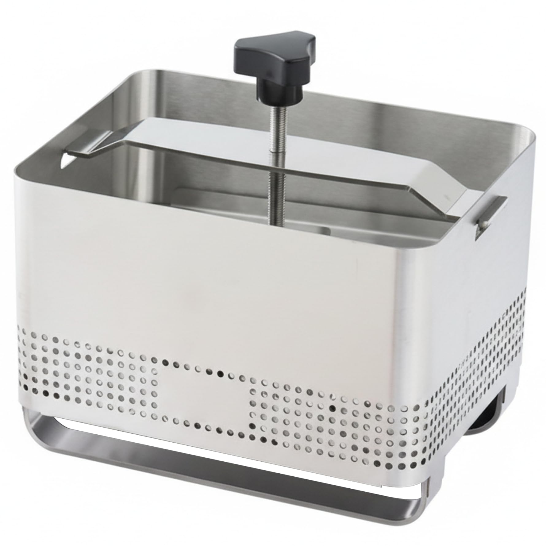 CAKEEYUM Stainless Steel Tofu Press Fast & Easy Homemade Tofu Paneer & Cheese Press Kit Includes Drip Tray & Cloth - Size L