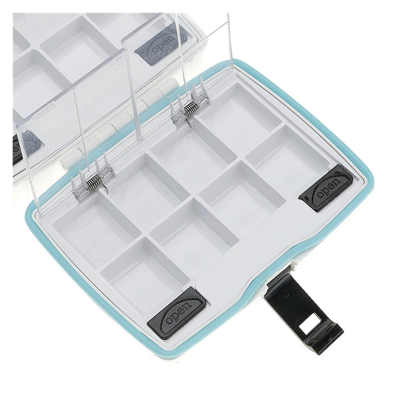 Contenitore per Esche Accessori da Pesca Strumenti Tackle Box Portable Plastic Feeder con Cassa di Cassa di Cabina Magnetica Scatola Porta Attrezzi da Pesca
