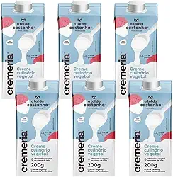 Kit 6 Cremes Vegetais Cremeria A Tal Da Castanha 200g