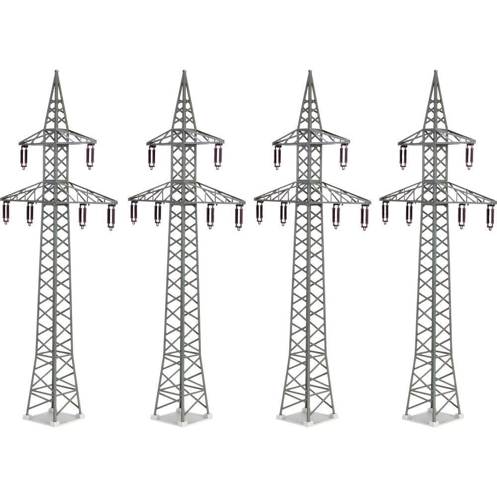 KIBRI 38533 - H0 1:87 - Kit traliccio per linee elettriche 4 pezzi