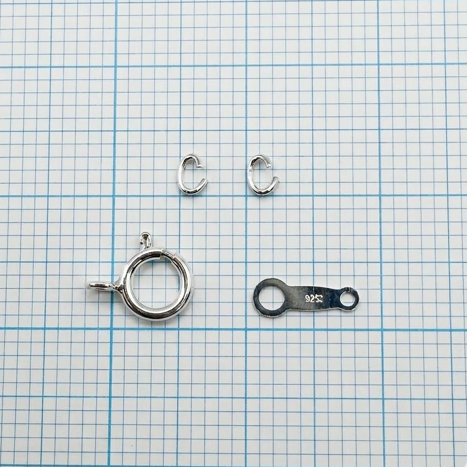 Amazon.co.jp: SV925 留め具 3点セット (引き輪 5.5mm / 板ダルマ 8.0