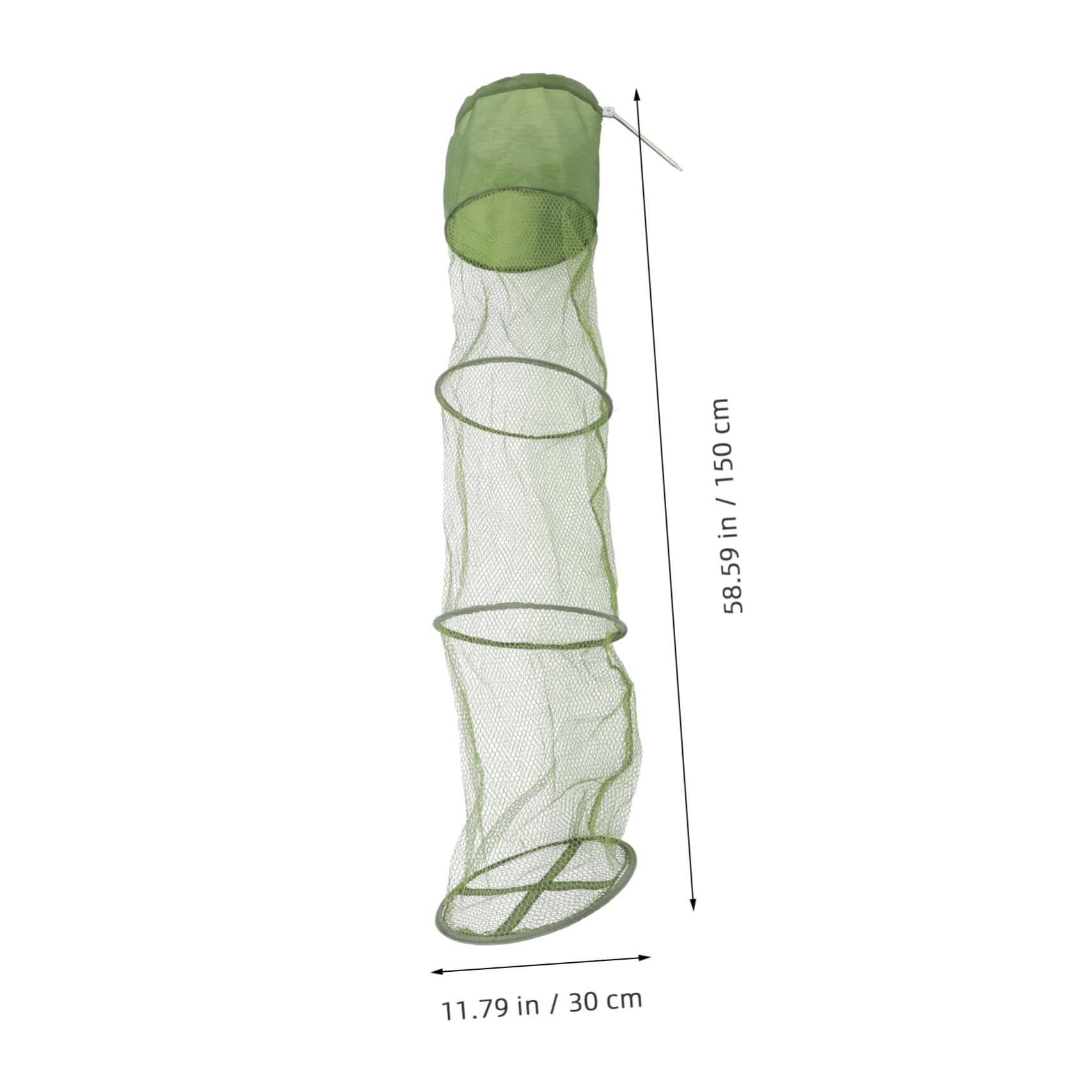 Nassa per Pezzi 2 Verde Nylon Pieghevole Pesci