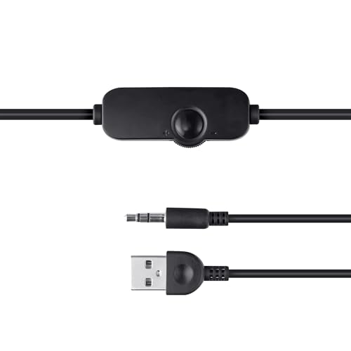Polo Piccolo Casse PC 2.0 8W (4W RMS), Cassa con Alimentazione USB, Connessione Jack Audio 3.5 mm, Controllo in Linea, Mini Altoparlanti PC per Desktop, Computer, Portatile - Nero - Casse per PC - Immagine 6