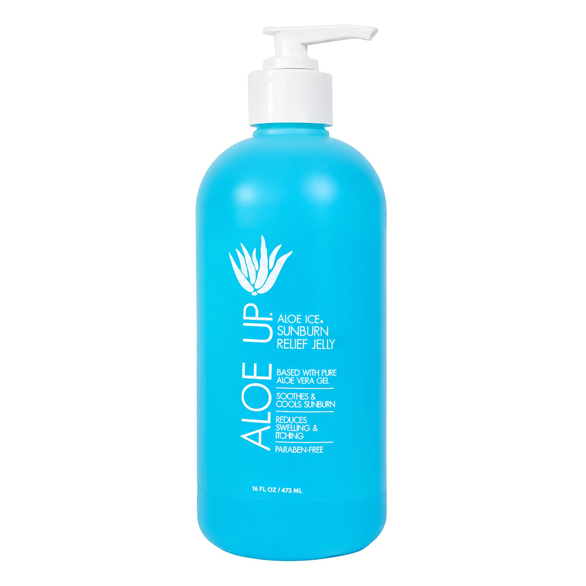 Aloe Up Aloe Vera Gel, After Sun Sunburn Relief, 96.6% Pure Aloe Vera, 16 oz