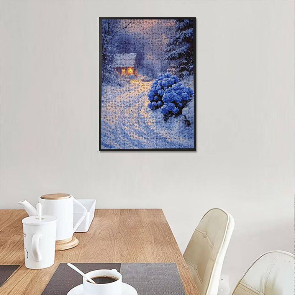 Puzzle 6000 sztuk, śnieżny las dla dorosłych 6000, drewniane puzzle, klasyczne gry edukacyjne, niemożliwe wyzwanie, gry i zajęcia rodzinne, prezent kreatywności DX0YL1989