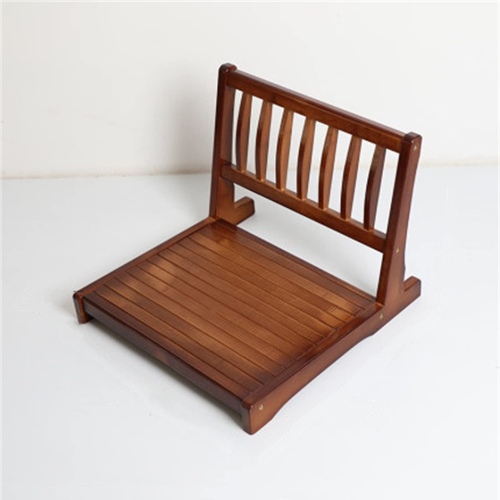 WOTZOV Floor Chair Bay Window Chair Backrest Lazy Seat Legless Chair Bed Chair Kang Table And Chair/Natural/50 * 39 * 49.5Cm，Brown 50 * 39 * 49.5Cm
