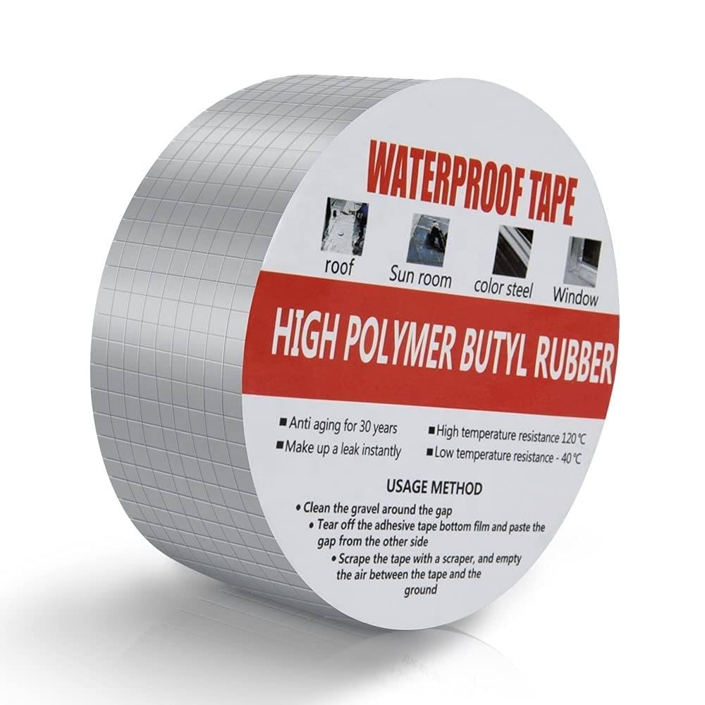 House Habits Waterproof Repair Tape for Pipe Leakage Roof Water Leakage Solution Aluminium Foil Tape Waterproof Adhesive Sealing Butyl Rubber Tape for Surface Crack (5cmx5m) (Silver) (B0DB5T6Y8C) Amazon Price History, Amazon Price Tracker
