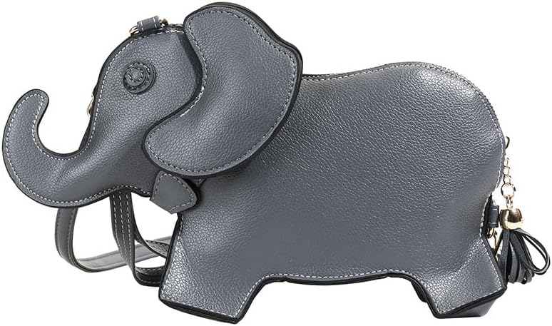 Animal Elephant Shape Crossbody Bag Purse Fashion Women Pu Leather Chic Shoulder Bag Clutch for Girls