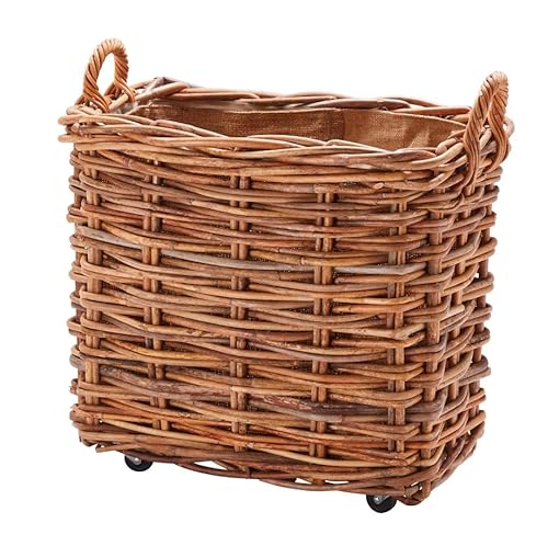 Wovenhill | Bamboo Rattan Extra Large Log Basket With