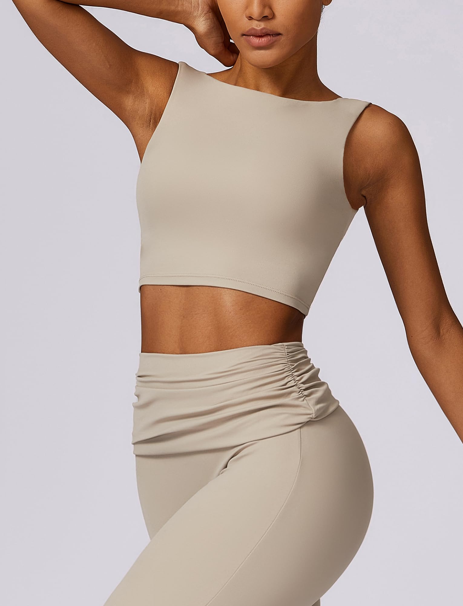 SEAUR Biustonosz sportowy dla kobiet High Medium Impact Training BH z podparciem Longline Wireless Yoga Gym Fitness Crop Tops