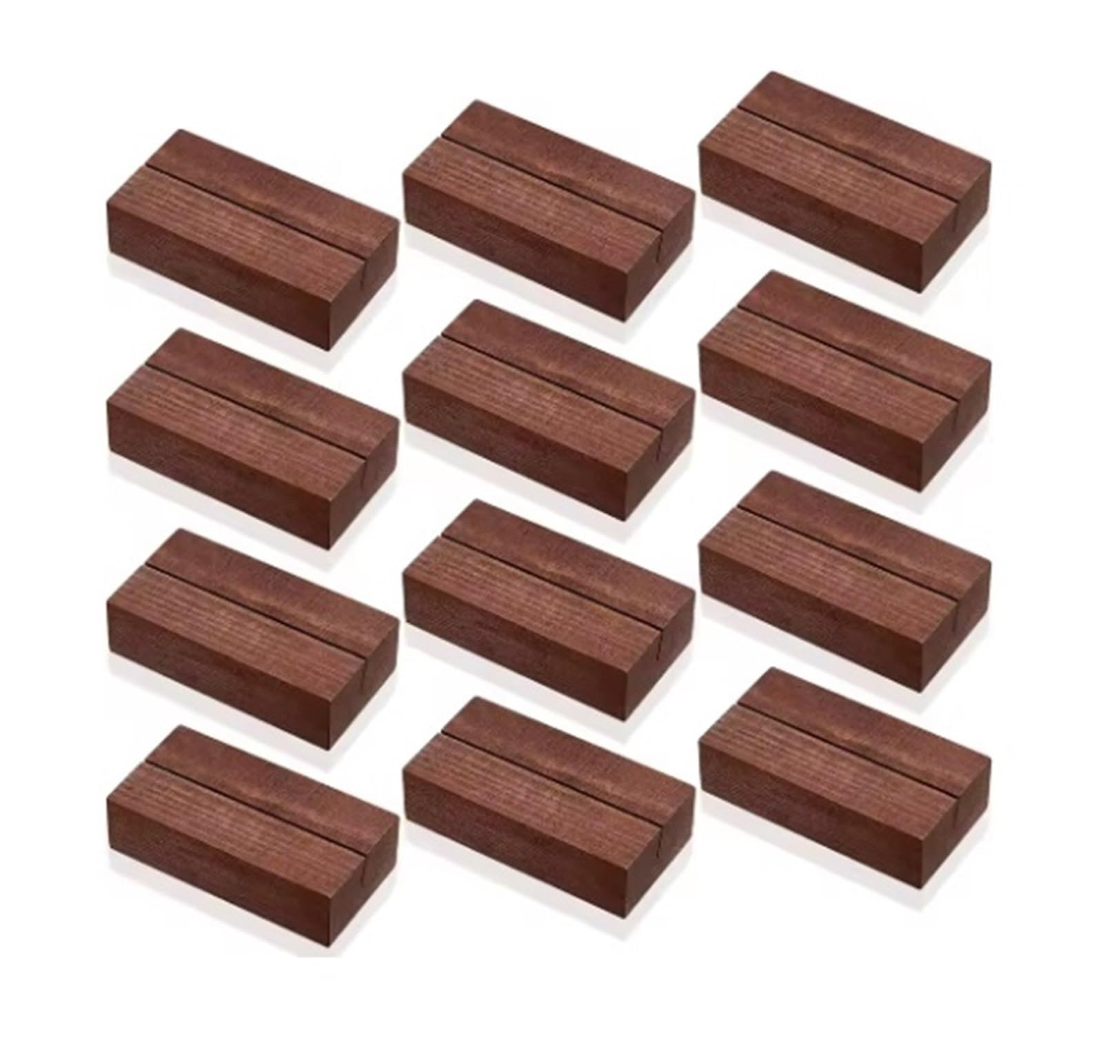 Gwyzax Table Number Holders Place Card Holder,50pcs Natural Wooden Place Card Clip,Wooden Place Card Holders,for Wedding,Birthday Party