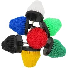 2.5 Inch Cone Shaped Drill Brush Deep Cleaning Bathroom Tiles, Tub, Shower and Floors, Nylon Bristles Power Scrubber with 6.35mm Hex Shank