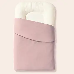 Ninho Casulinho + Capa Extra Algodão Brubrelel Baby (1 Ninho Casulinho + 1 Capa Extra Rosê)