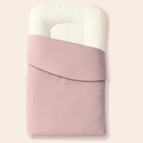 Ninho Casulinho + Capa Extra Algodão Brubrelel Baby (1 Ninho Casulinho + 1 Capa Extra Rosê)