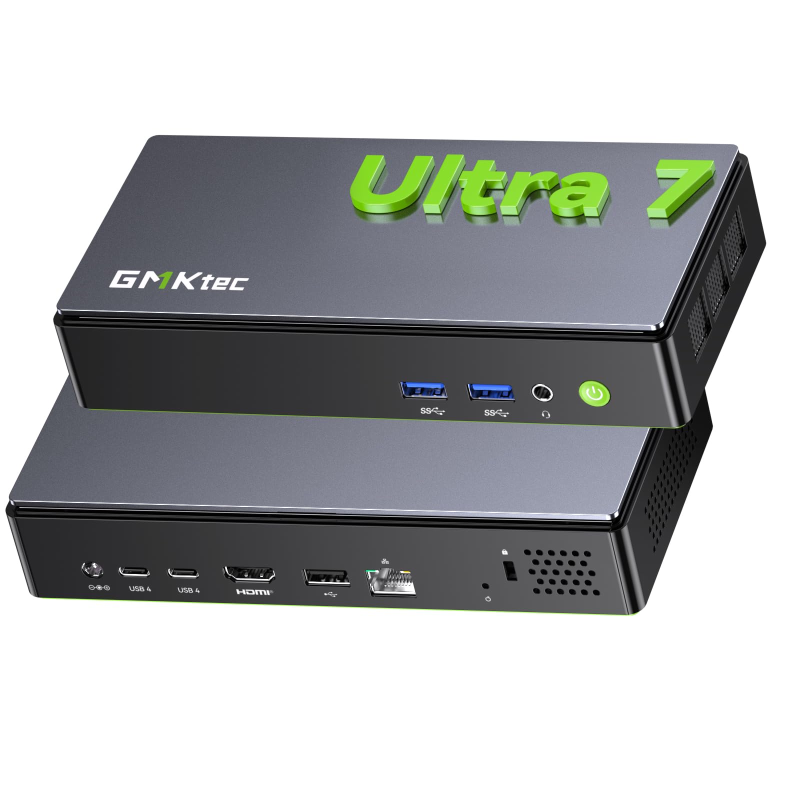 GMKtec K13 Mini PC Intel Ultra 7 256V mit 5G LAN|PD-Stromversorgung(8K/8T Bis zu 4.8GHz) K13 Micro PC mit 16GB DDR5 8533 512GB PCIe 4.0 SSD, mini Gaming pc mit grafikkarte Intel Arc 140V|USB 4.0 * 2