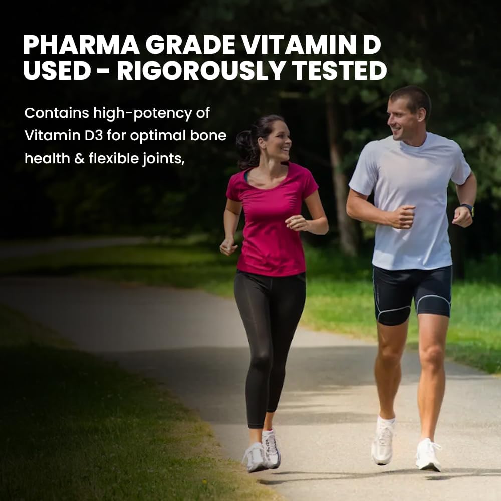 MELTVIT Chewable Vitamin D3 10000 IU - Cholecalciferol Vitamin D Supplement for Women & Men | Orange Flavour - 60 Tablets 4