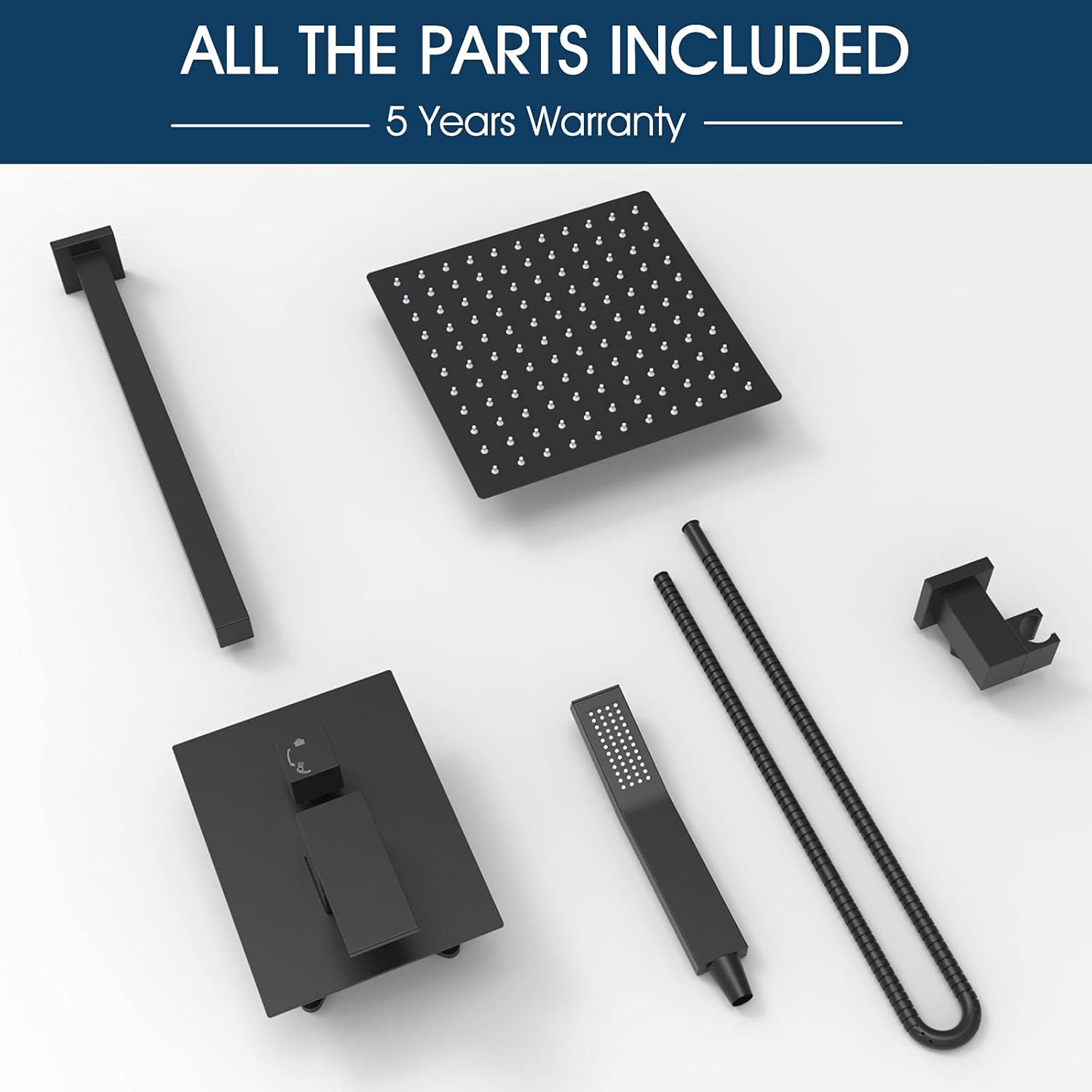 Tор Rаtеd Shower Faucet Set Complete Brushed Nickel Rain Shower System Bathtub Shower Combo Luxury Shower Fixtures With Pressure Balance Shower Valve and Trim Kit Included (10 inch, matte black) Uр Tо 40% оƒƒ Shower Faucet Set Complete Brushed Nickel Rain Shower System Bathtub Shower Combo Luxury Shower Fixtures With Pressure Balance Shower Valve and Trim Kit Included (10 inch, matte black)