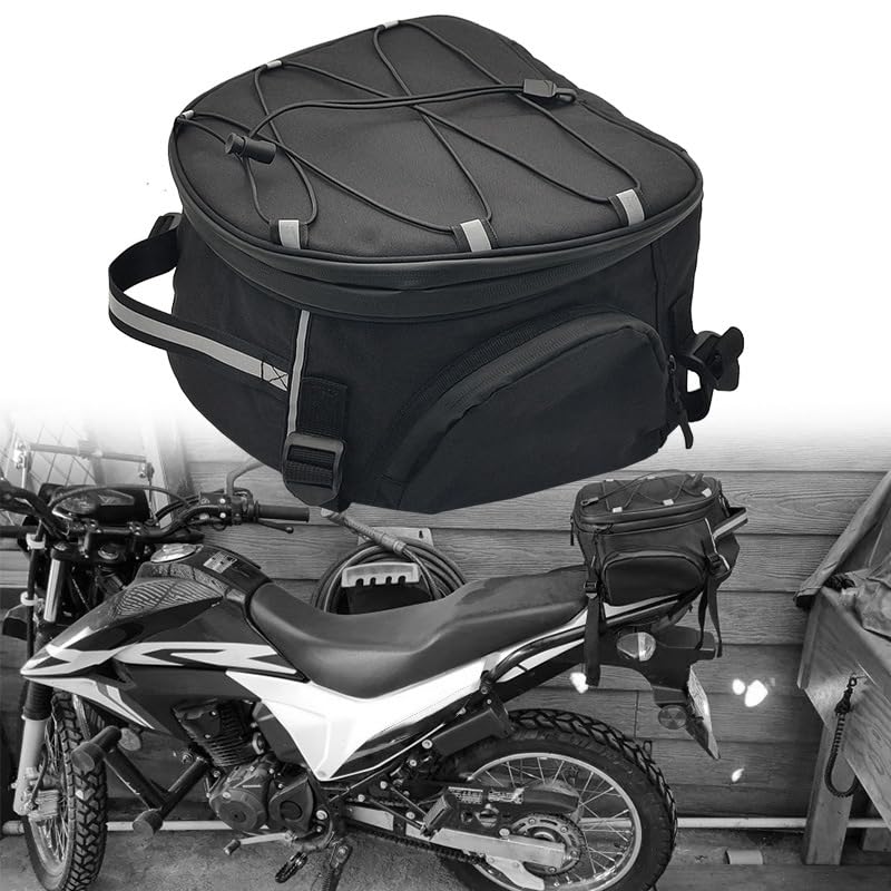 Borsa Posteriore Moto per Ducati Monster 937 Monster 821 1200 1200S, Borsa da Moto Borsa Sella Moto Grande capacità Borse, Laterali Moto Borsa Viaggio,A