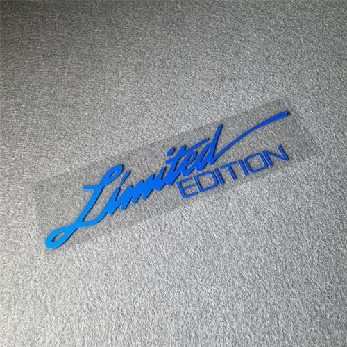 Image of 2X Car Styling Vinyl Graphic Decals for Limited Edition Truck Body Auto Rear Front Windshield Window Sticker 160x38mm (Blue)
