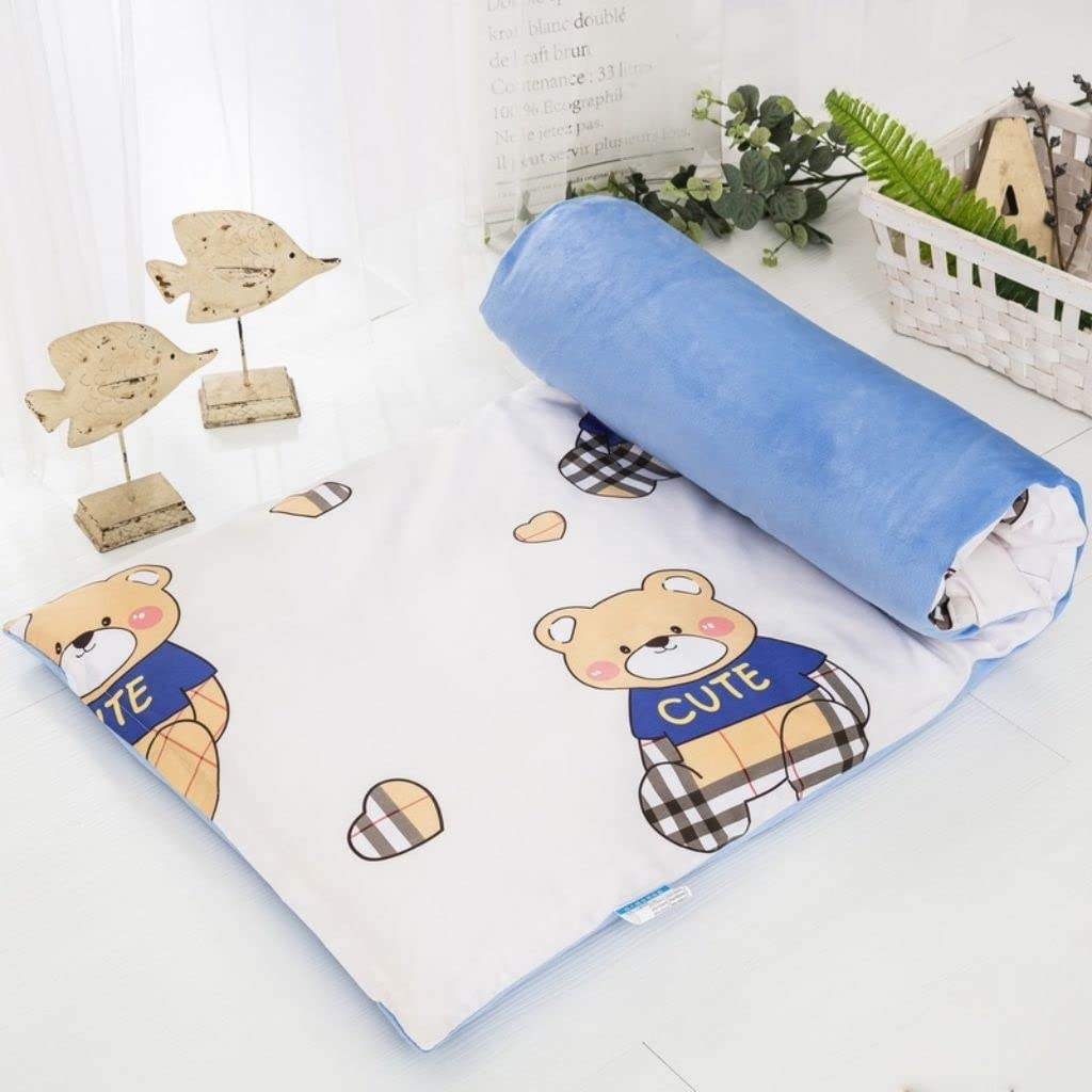 Matelas de Sol Matelas Futon avec Housse de Futon Amovible, Tapis de Couchage Tatami Tapis de Couchage Pliable Matelas Enroulable, 4 cm d'épaisseur (Color : B, Taille : 88x168cm)