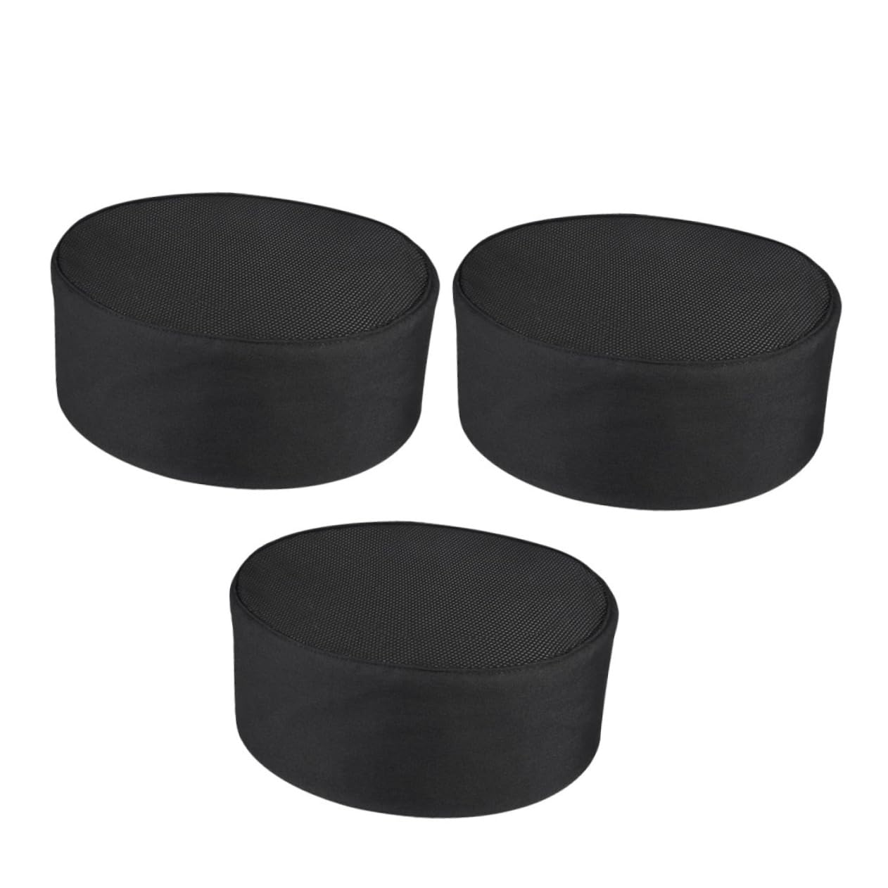 LIFKOME Sombrero De Cocinero Tapa Gorra De Cocinero Neto Sombrero De Los Hombres Gorras De Unisex para Transatlántico o Pañuelo Black Ropa De Algodón