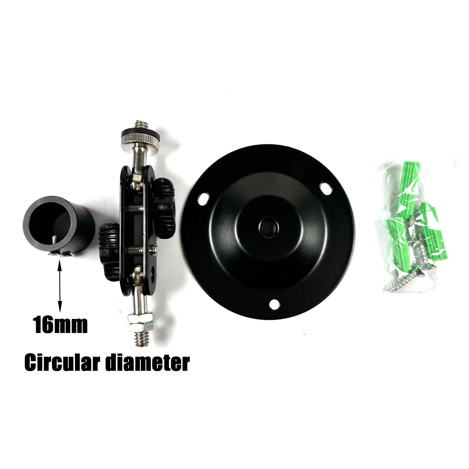 Soporte de posicionamiento láser Soporte de fijación del módulo láser Soporte de posicionamiento ajustable de 360 ​​grados 16 mm(16mm-2pack)