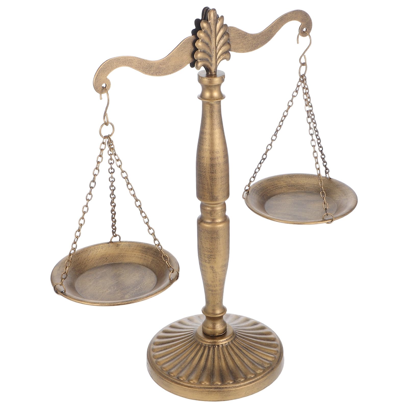 SHINEOFI Vintage Schreibtischskulptur aus Gusseisen Schwingende Metall Waage Handgefertigte Eisenfigur als Büro und Wohnaccessoire