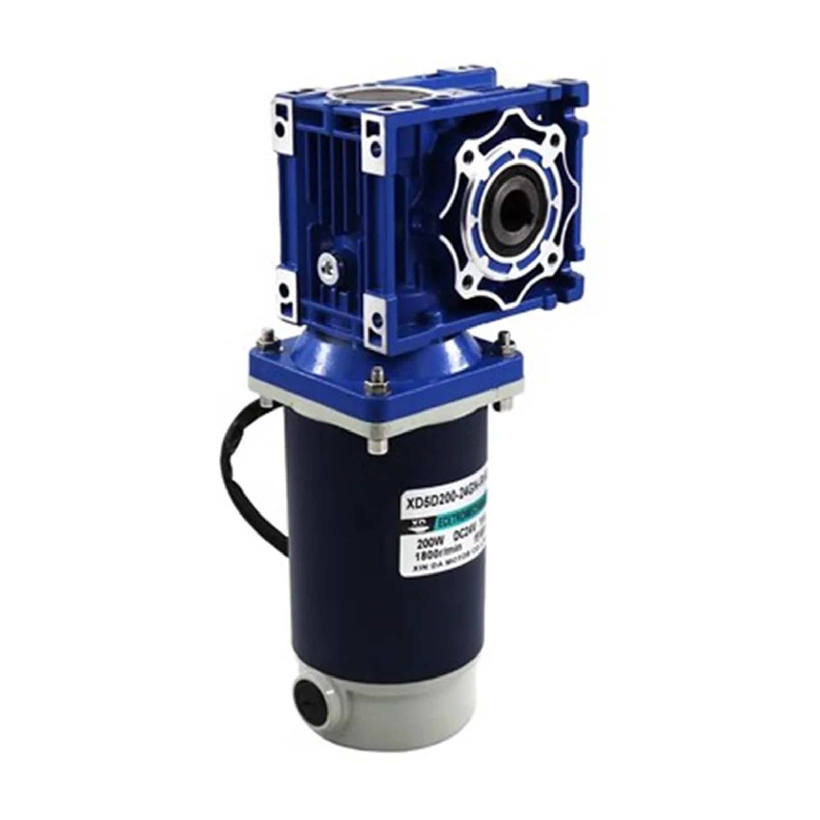200 W Schneckengetriebe DC-Getriebemotor 12 V 24 V Vorwärts- und Rückwärtsdrehung mit Drehmoment RV30 2200 U/min Geschwindigkeitsregelmotor, Mechanische Werkzeuge(12V,70RPM)