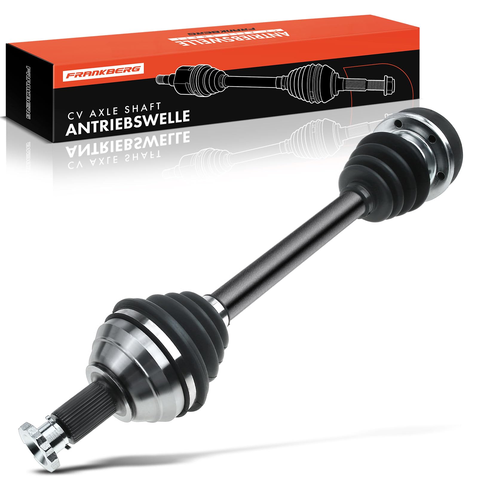 Frankberg Joint Kit Drive Shaft CV Joint Kit Mitout ABS Ring Front Axle Left Compatible with Polo 9N Fabia II 542 Room.ster 5J Ibiza III 6L1 Cordoba 6L2 Fox 5Z1 5Z3 5Z4 Replace# 191407271A