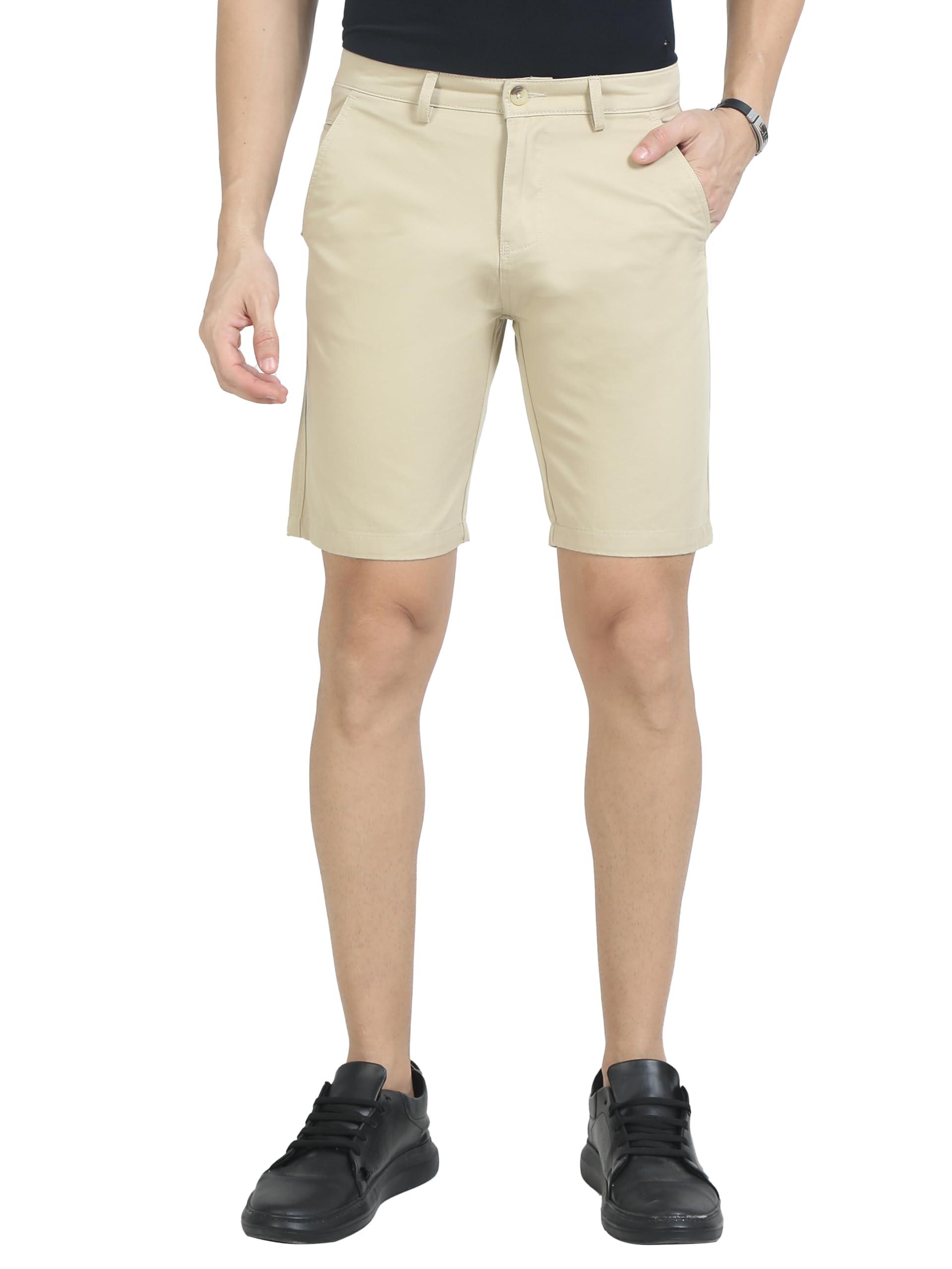axial Men's Cotton Chino Shorts | Half Pants | Nikker | Stretchable Lounge Wear (Casual | Summer | Bermuda)-picture-56