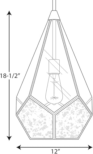 Miniatura 5 de Cinq Collection - Lámpara colgante global de cristal transparente (níquel cepillado)