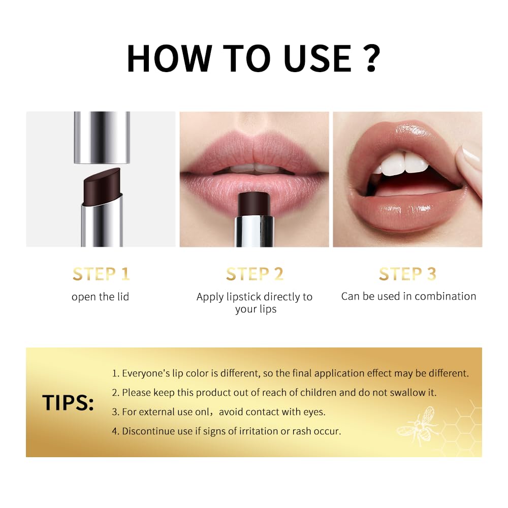 Honey Lipstick Tint - Sheer Hydrating Lip Balm -6